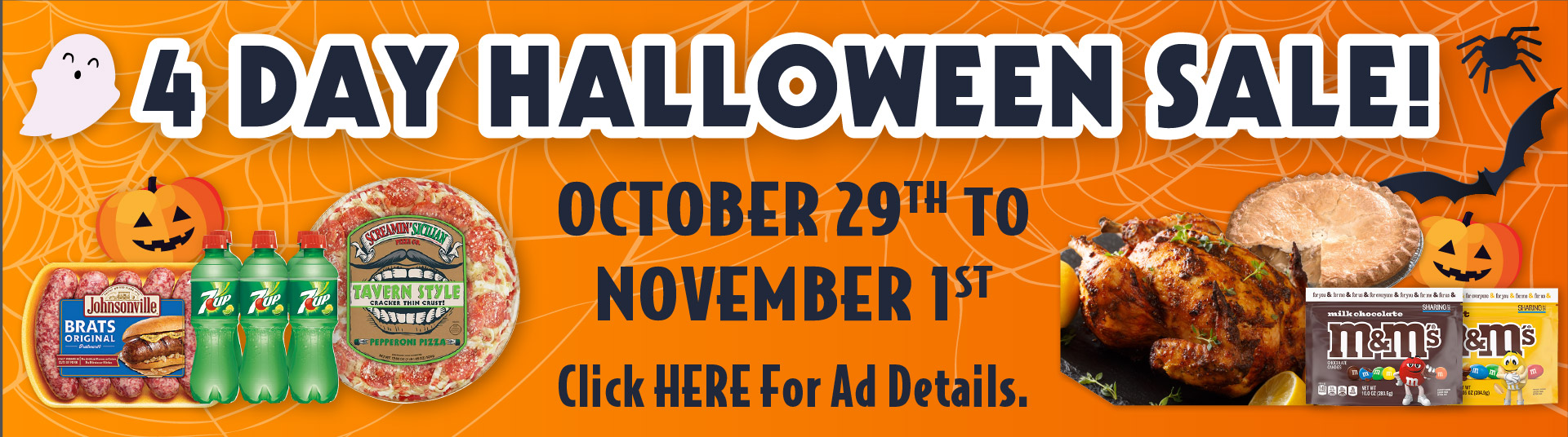 4 Day Halloween Sale! October 29th to November 1st Click Here for Ad Details