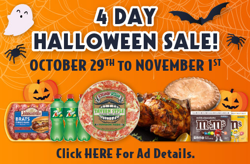4 Day Halloween Sale! October 29th to November 1st Click Here for Ad Details