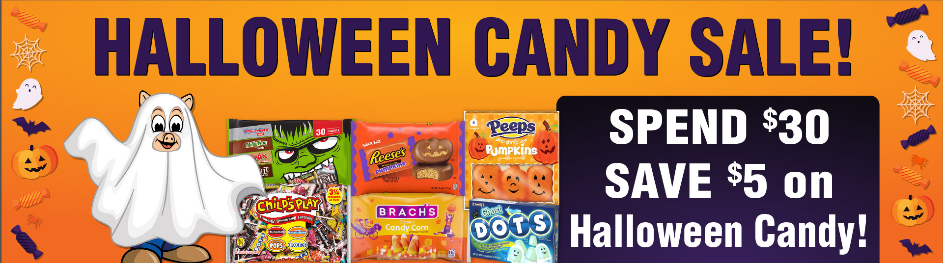 Halloween Candy Sale! - Spend $30 save $5