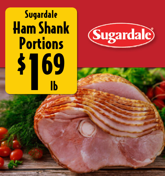 1.69 lb Sugardale Ham Shank Portions