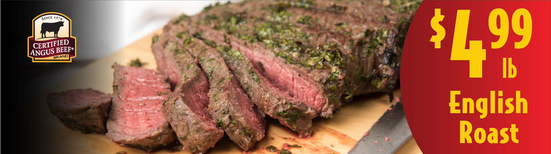 Certified Angus Beef English Roast 4.99 lb