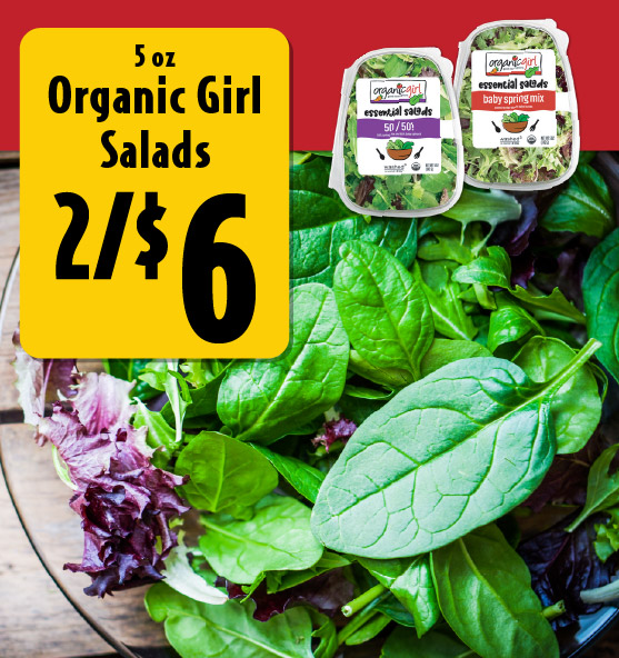 5 oz Organic Girl Salads 2/$6