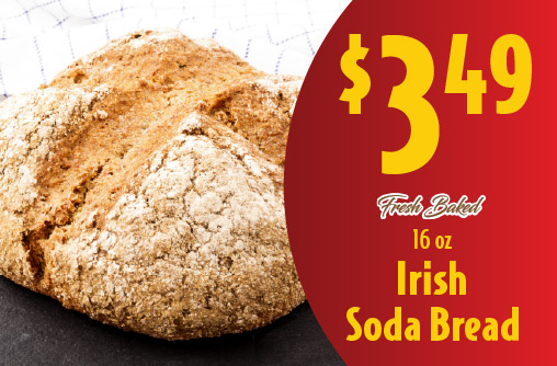 Fresh Baked 16 oz Irish Soda Bread 3.49