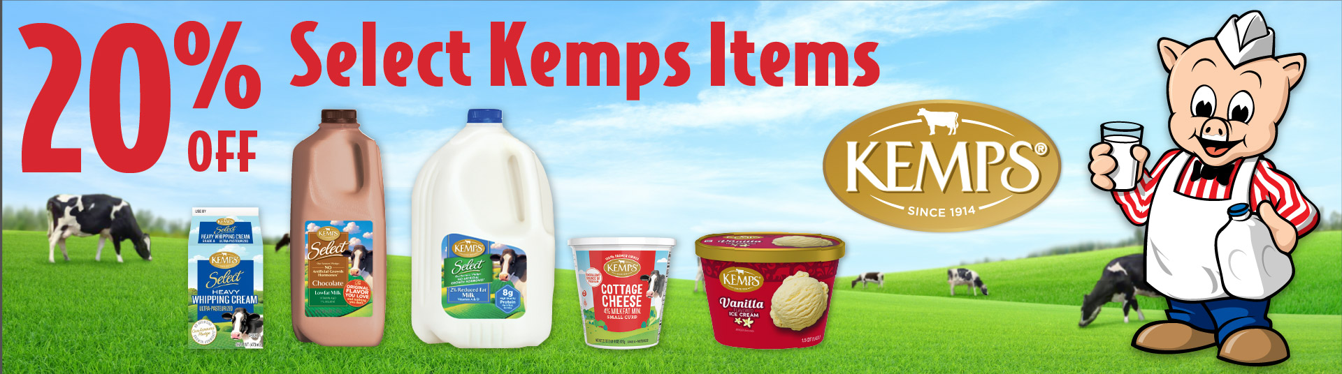 20% Off Select Kemps Items