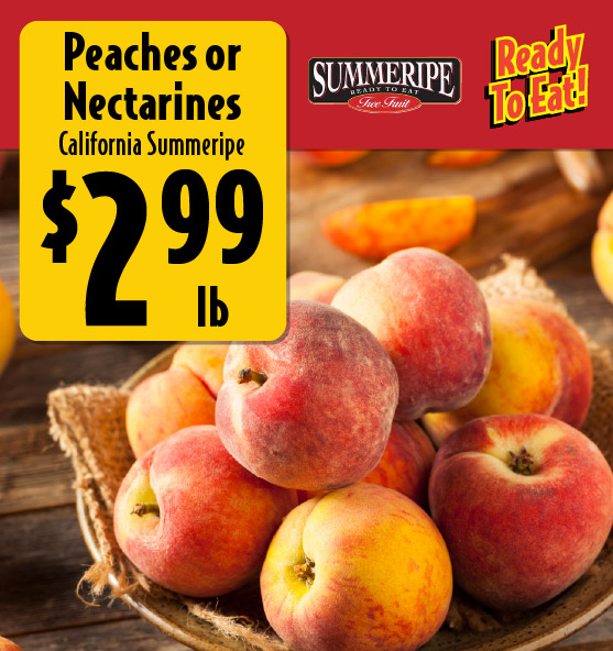 Peaches or Nectarines California Summeripe 2.99 lb Ready to Eat