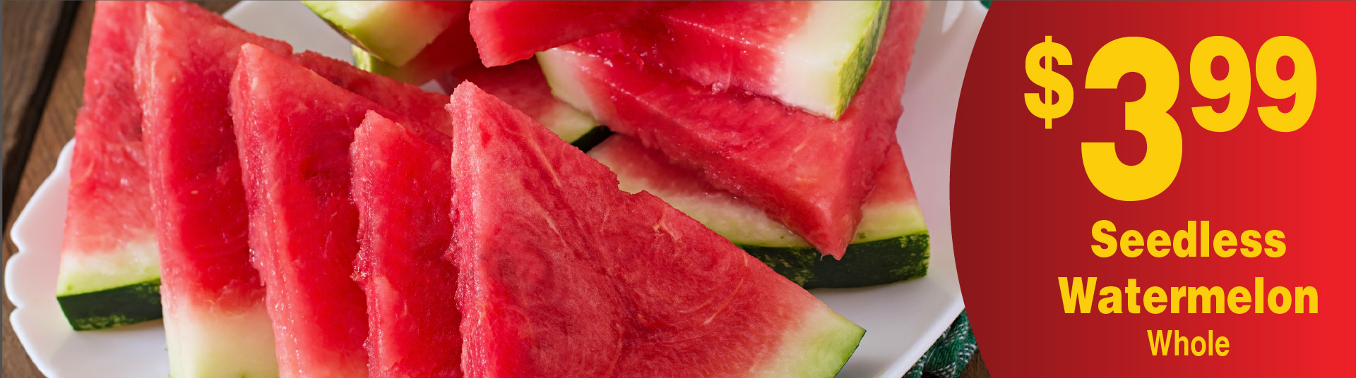 Seedless Watermelon Whole 3.99