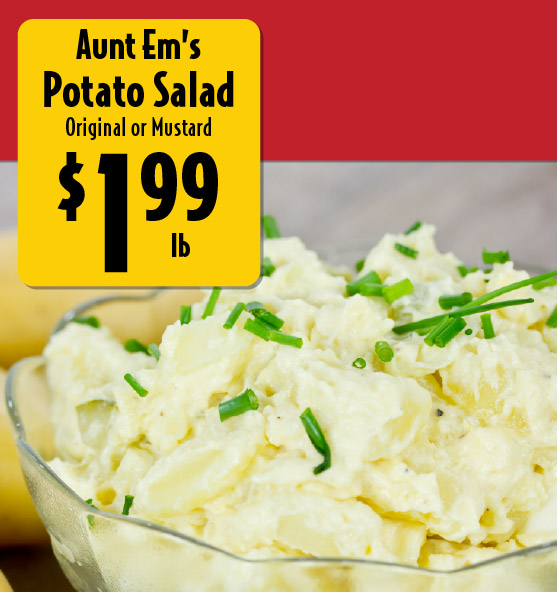 Aunt Em's Potato Salad Original or Mustard 1.99 lb