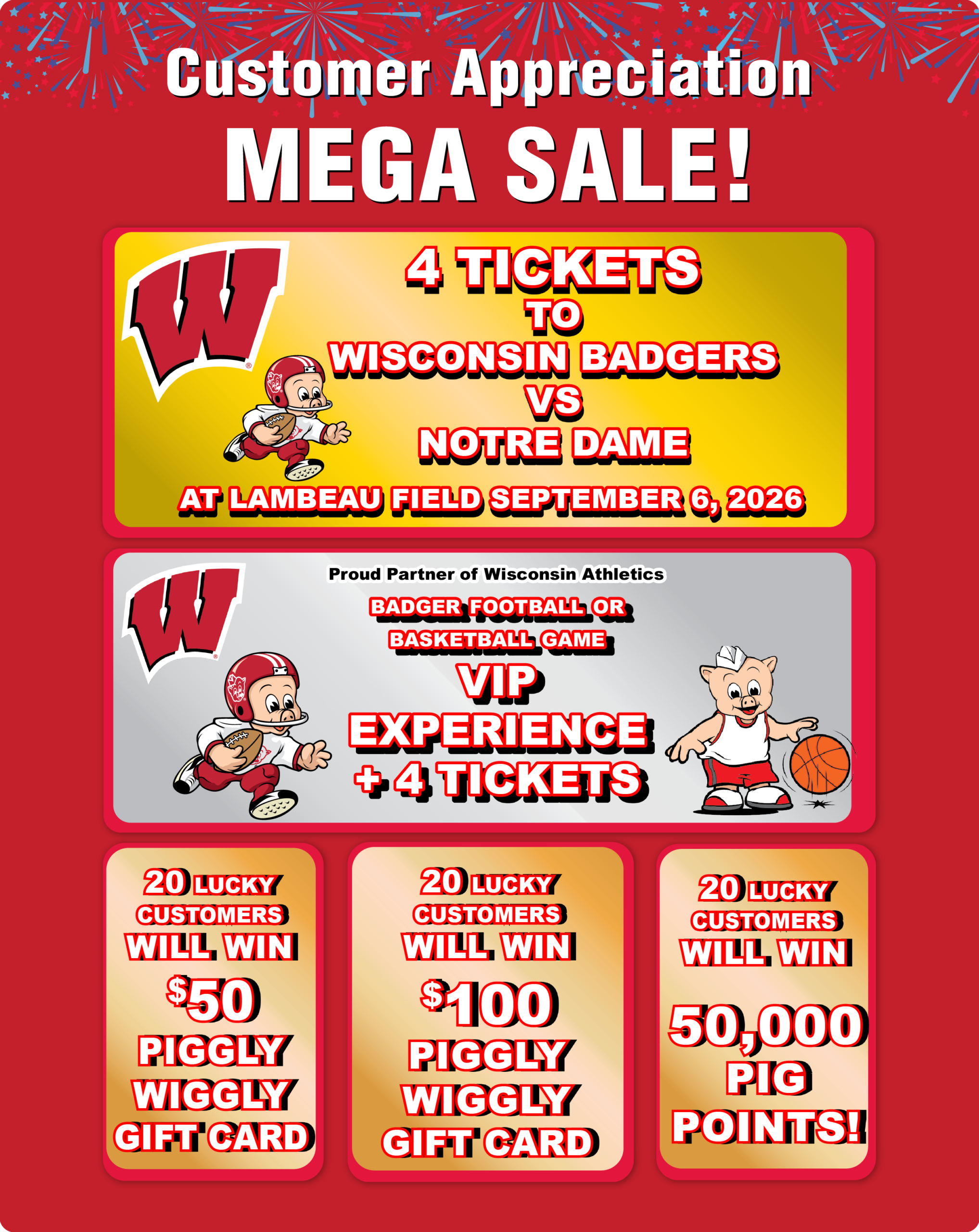 Customer Appreciation Mega Sale!