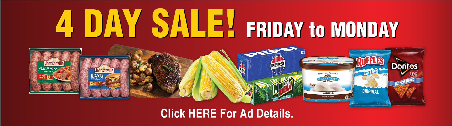 4 Day Sale! Friday to Monday!