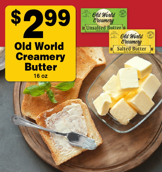 2.99 Old World Creamery Butter 16 oz