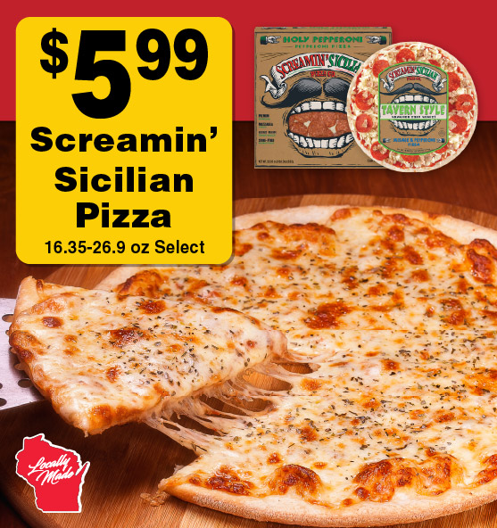 5.99 Screamin' Sicilian Pizza 16.35-26.9 oz Select
